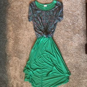 LuLaRoe Carly (just the dress, shirt for styling)